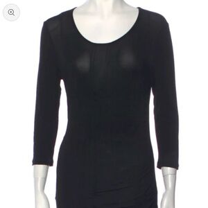 Burberry London Elegant Black Long Sleeve Top